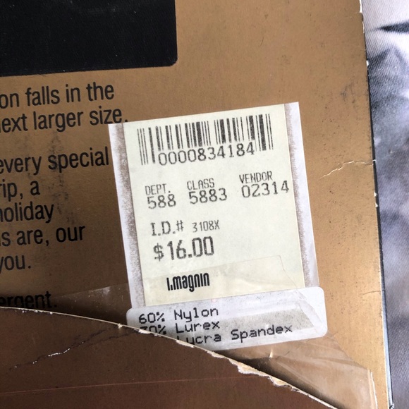 ✨ Black Pantyhose with Gold Specks - Picture 3 of 4